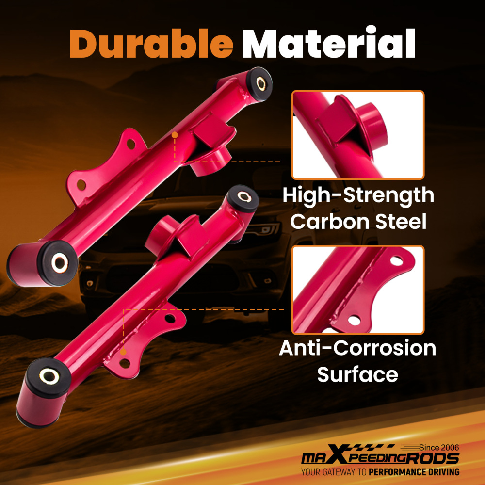 Rear UpperLower Control Arms Subframe Connectors compatible for Ford Mustang 79-04