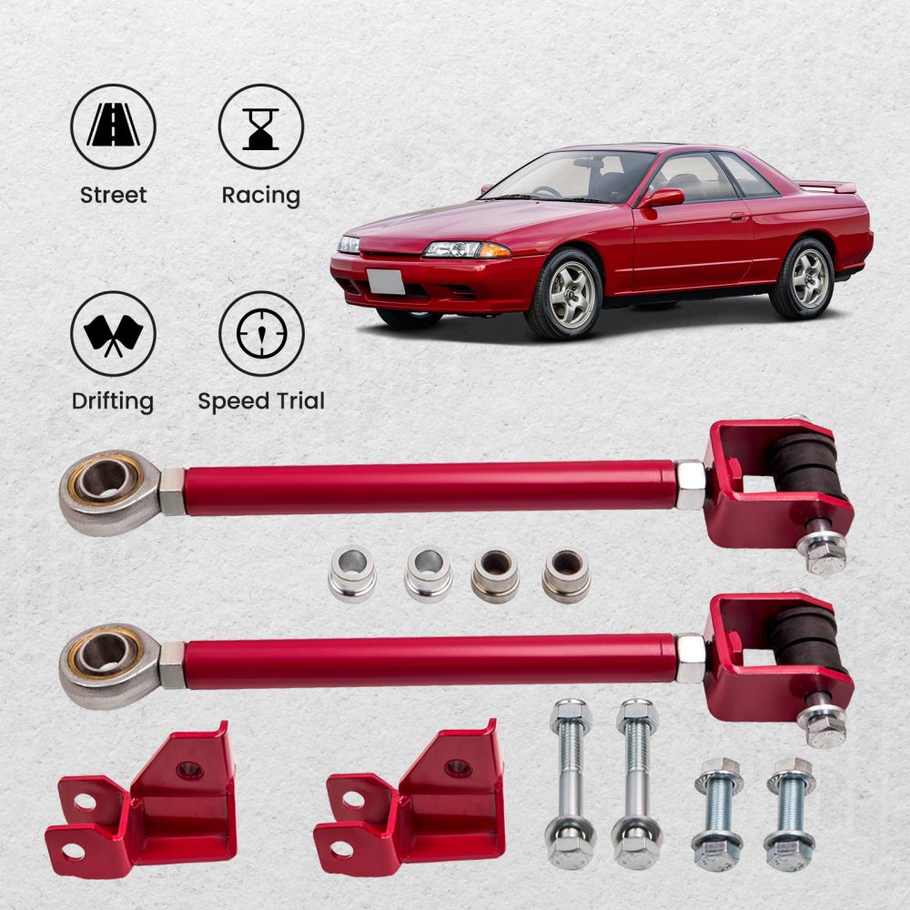 Compatible for Nissan R32 R33 R34 Skyline GTS GTSTRB25 Hicas Eliminator Kit with Bracket suspension arms