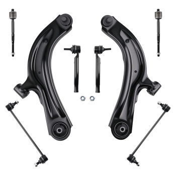 8pcs Front Lower Control Arms Tie Rod compatible for Nissan NV200 Sentra compatible for Chevy City Express