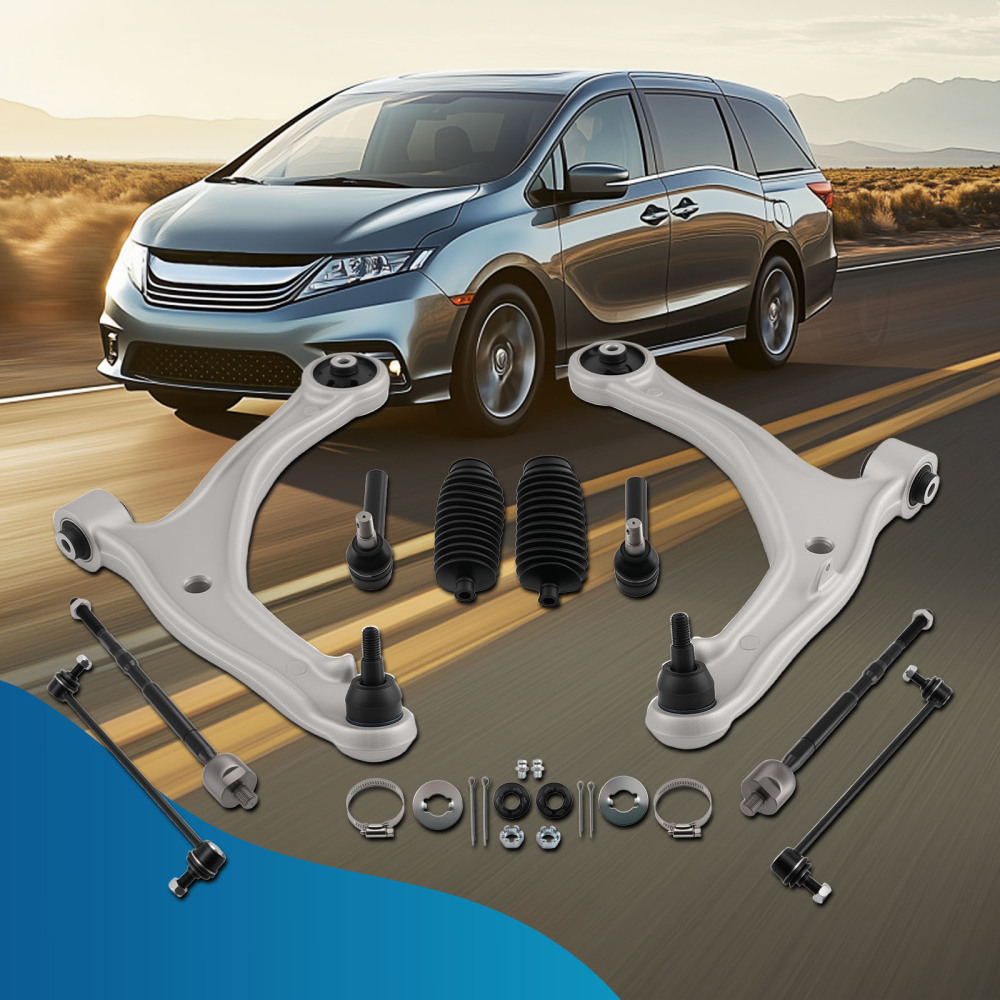 10pcs Front Suspension Control Arms Kit compatible for Honda Odyssey 2011 2012 2013-2017