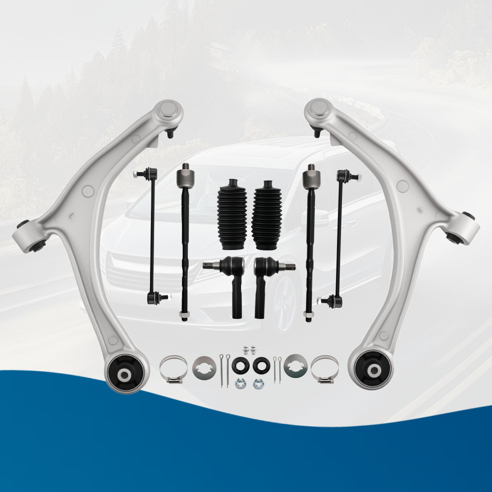 10pcs Front Suspension Control Arms Kit compatible for Honda Odyssey 2011 2012 2013-2017