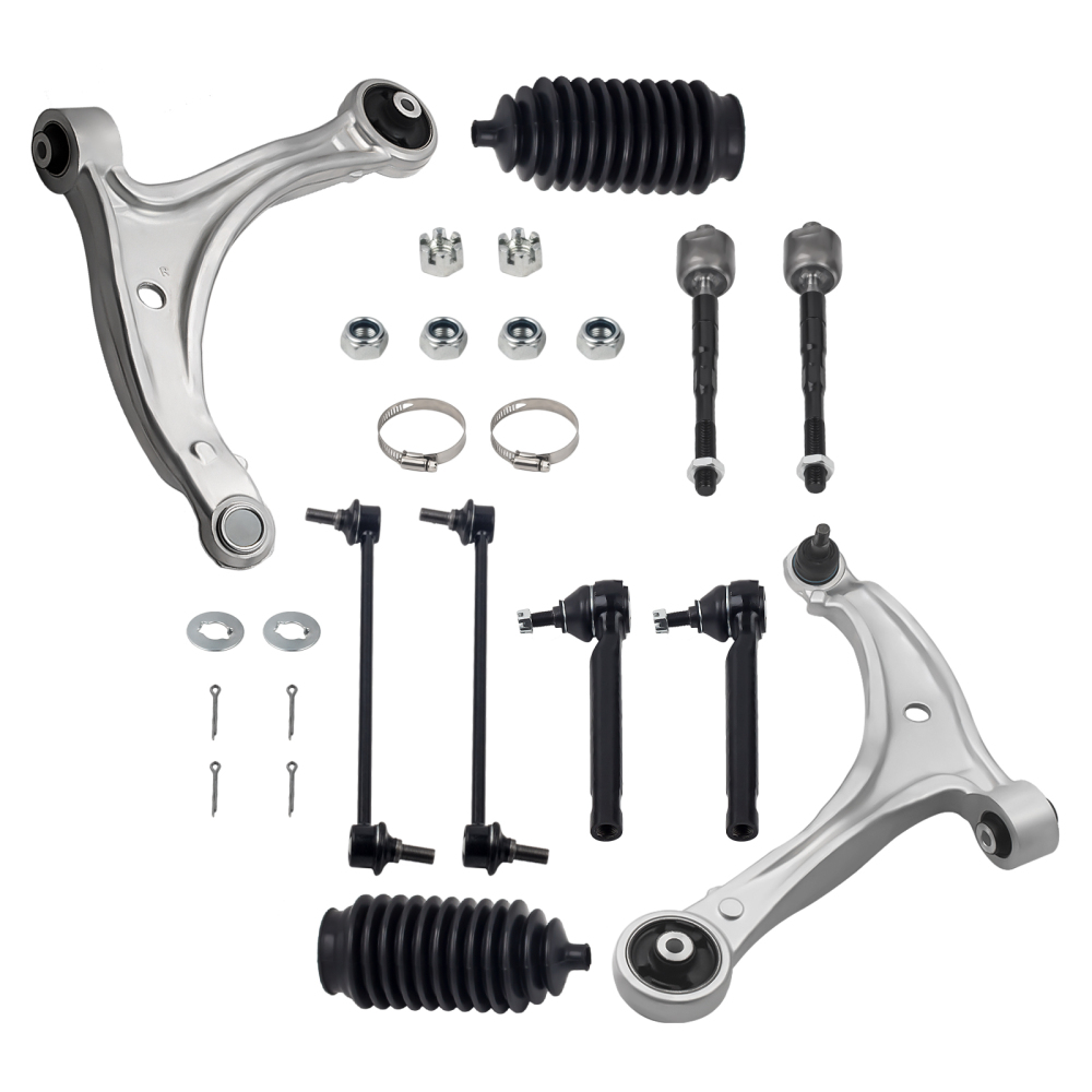 New 10 Pcs Front Lower Control Arm and Sway Bar compatible for Honda Odyssey 2010 D601008 suspension arms