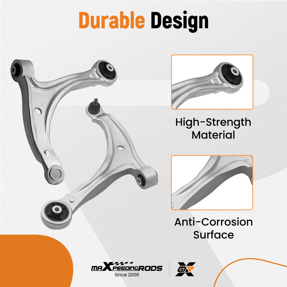 New 10 Pcs Front Lower Control Arm and Sway Bar compatible for Honda Odyssey 2010 D601008 suspension arms