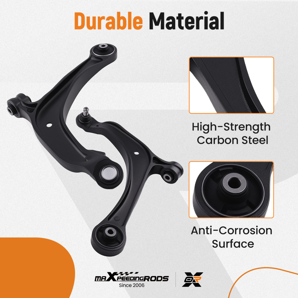 6pcs Front Lower Control Arms Suspension Kit compatible for Honda Odyssey 2011-2016 2017