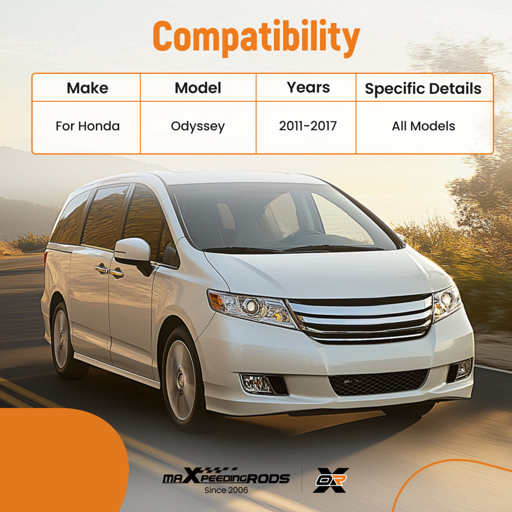 6pcs Front Lower Control Arms Suspension Kit compatible for Honda Odyssey 2011-2016 2017