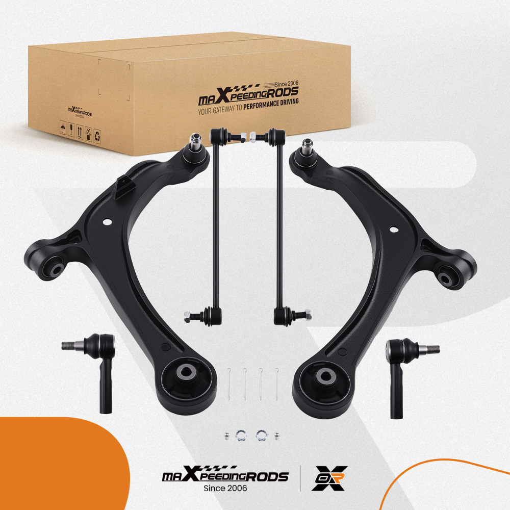 6pcs Front Lower Control Arms Suspension Kit compatible for Honda Odyssey 2011-2016 2017