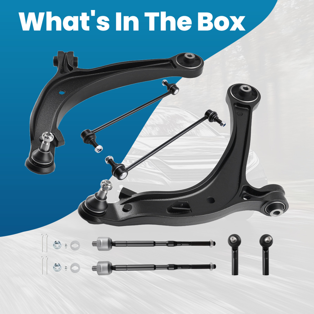 8x Front Lower Control Arms w/ Ball Joints for 2011 2012 2013-2017 compatible for Honda Odyssey