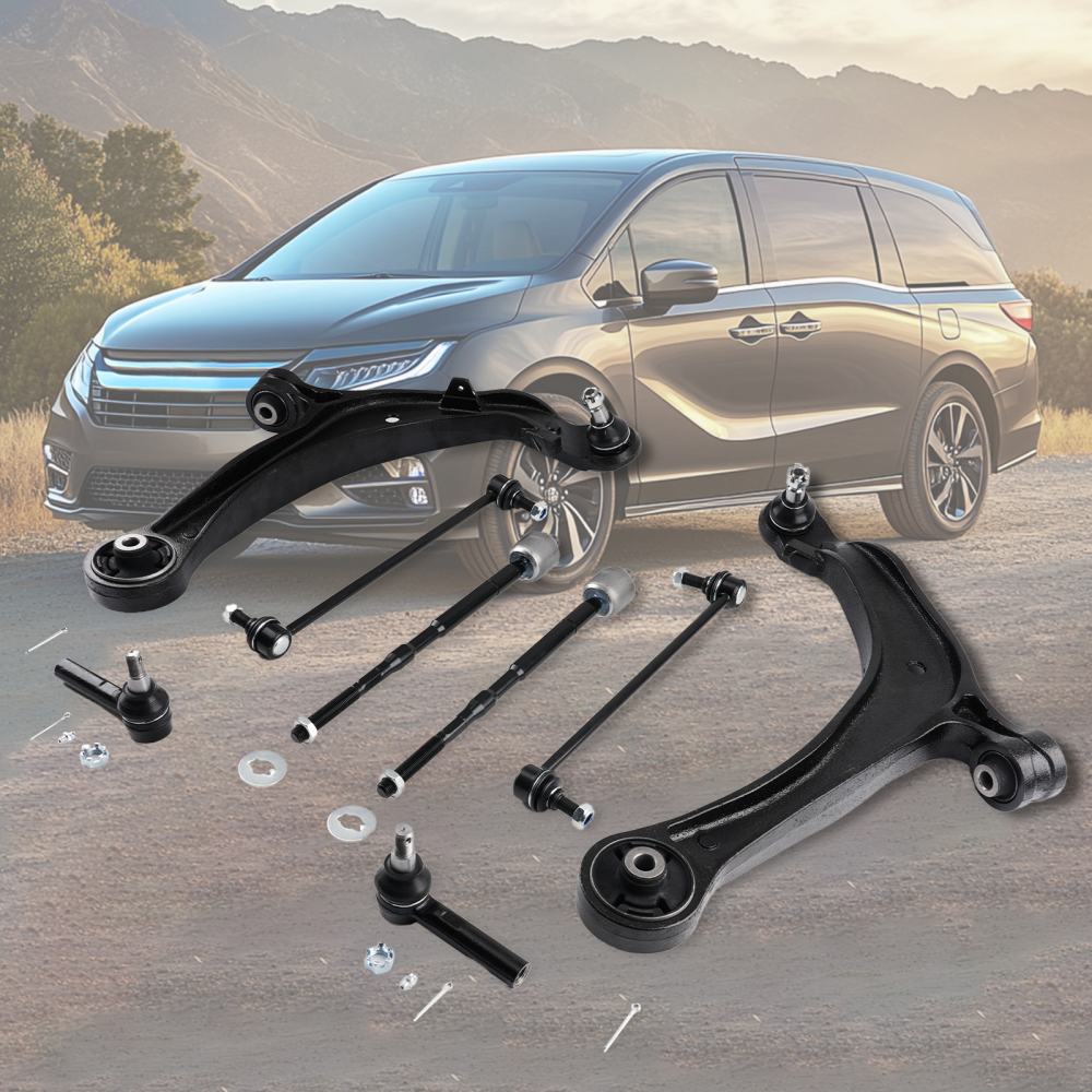 8x Front Lower Control Arms w/ Ball Joints for 2011 2012 2013-2017 compatible for Honda Odyssey