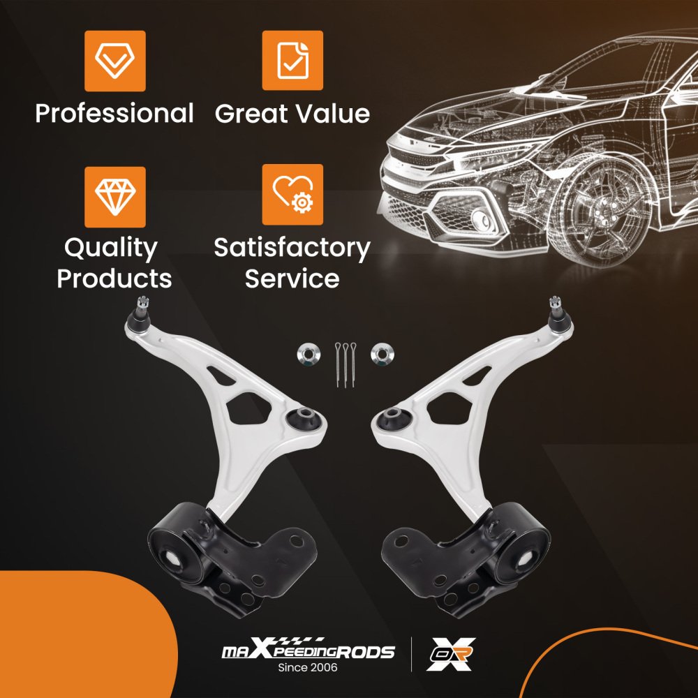 Set of 2 Front Lower Control Arms w/ Ball Joint For 2018-2023 compatible for Honda Odyssey