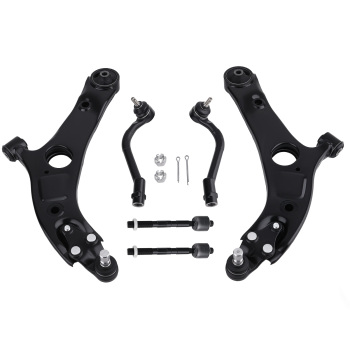 Front Lower Control Arm Tie Rod Ends compatible for Hyundai Azera Sonata compatible for Kia Cadenza Optima