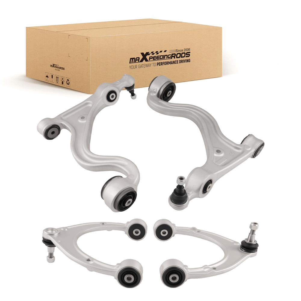 4PCS Front Control Arms Upper + Lower For 2010 2011 2012 2013 PorschePanamera