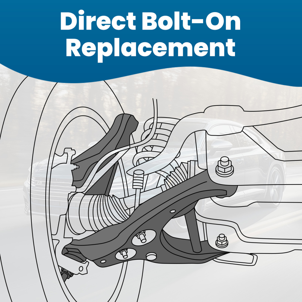 Front Lower Control Arms + Ball Joints + Sway Bar Links compatible for VW Passat Tiguan CC