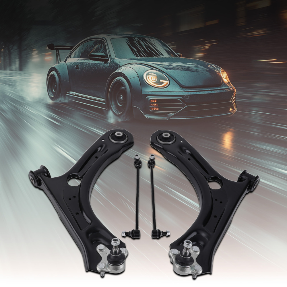 Front Suspension Control Arm w/ Ball Joint Sway Link compatible for Volkswagen Passat 12-21