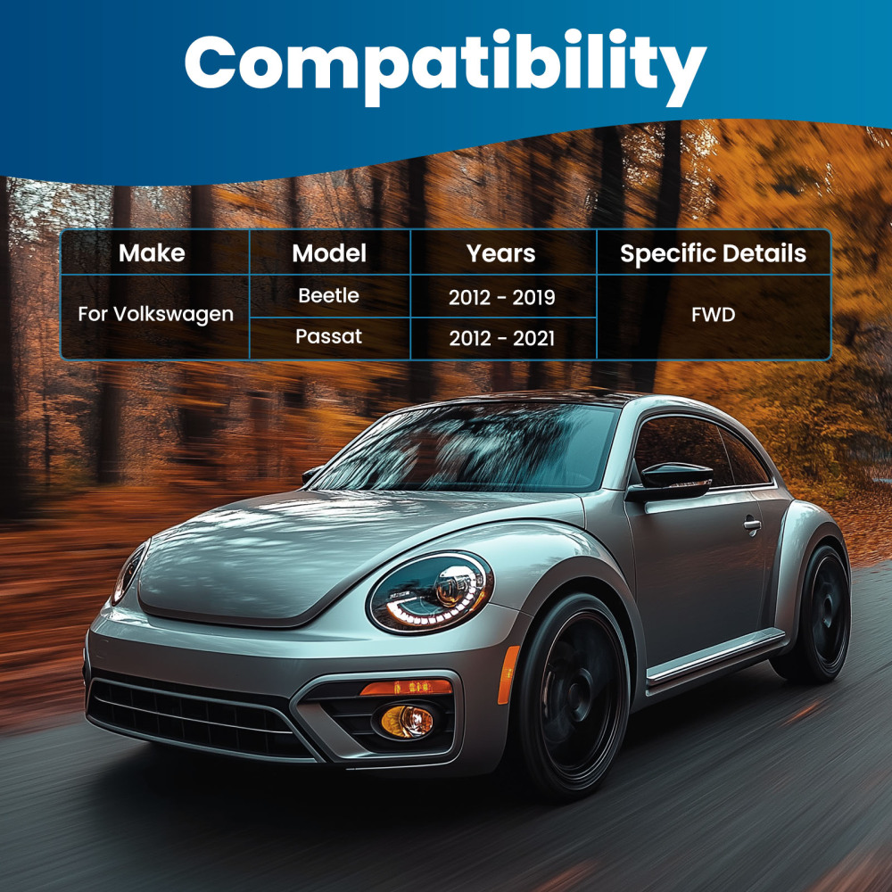 Front Suspension Control Arm w/ Ball Joint Sway Link compatible for Volkswagen Passat 12-21