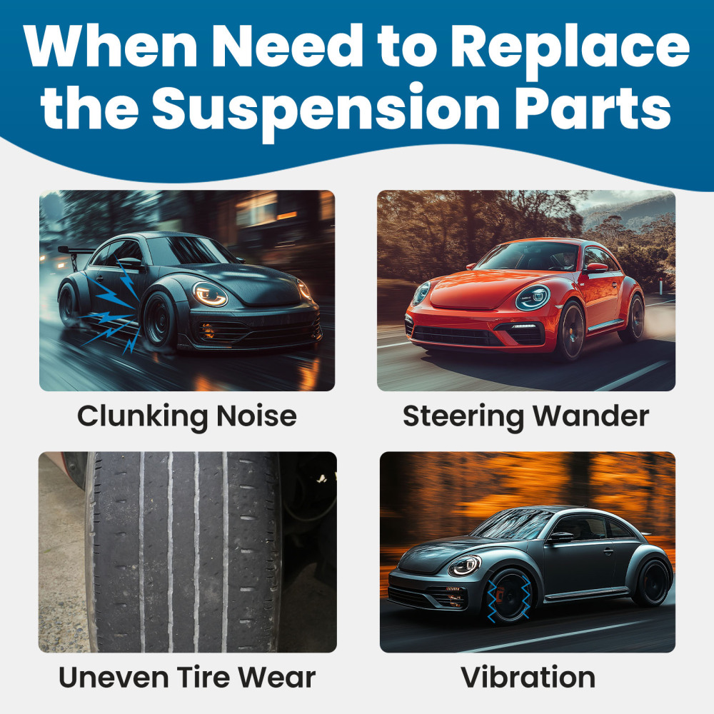 Front Suspension Control Arm w/ Ball Joint Sway Link compatible for Volkswagen Passat 12-21