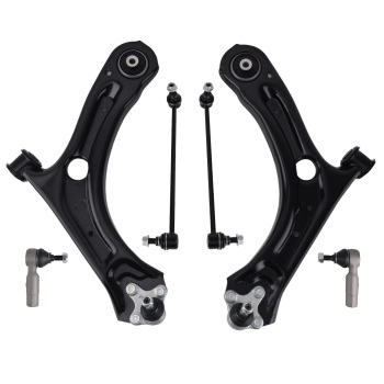 Front Lower Control Arms + Tie Rods Sway Bar Links for 2012-2016 Passat Beetle