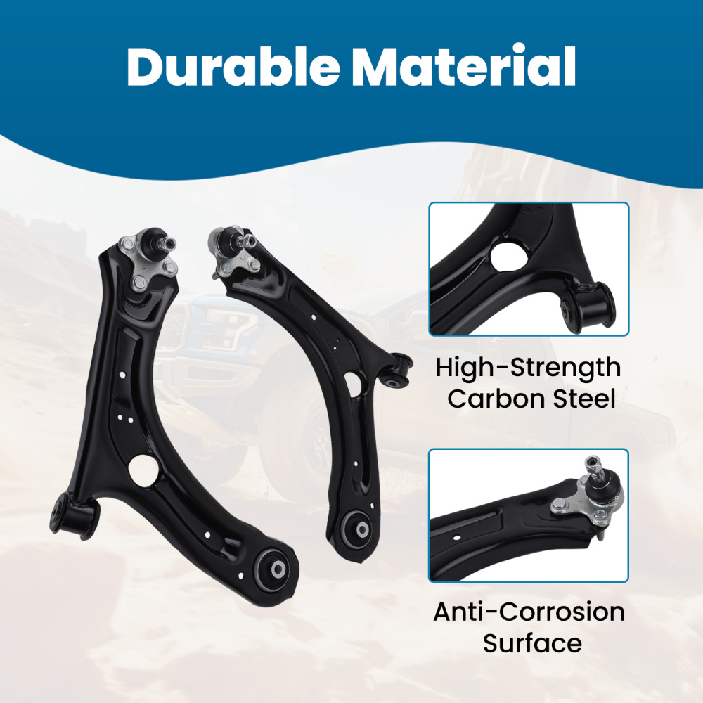 Front Lower Control Arms + Tie Rods Sway Bar Links for 2012-2016 Passat Beetle