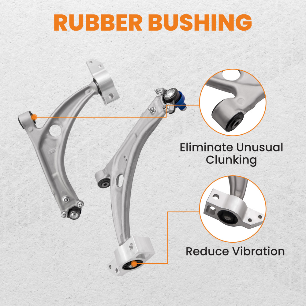 Compatible for Vw Passat Mk5 2005 Front Lower Suspension Wishbone Control Arms Landr X2 suspension arms