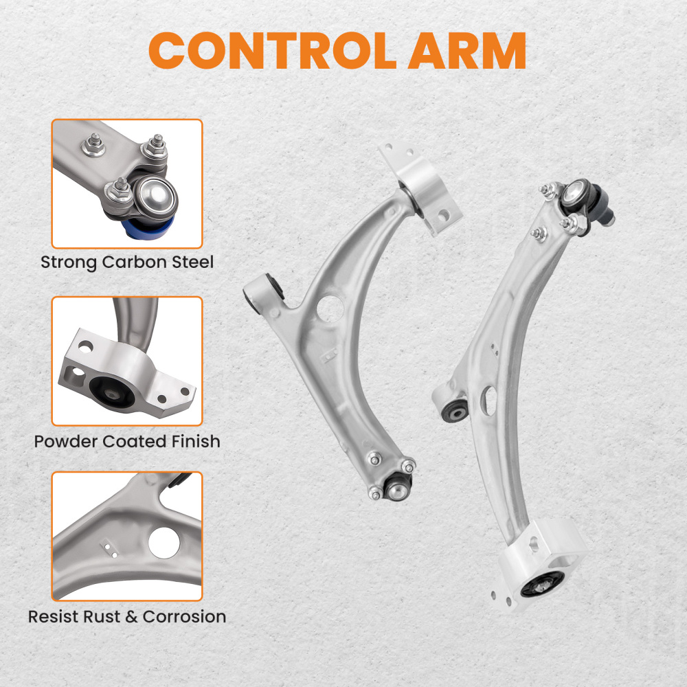 Compatible for Vw Passat Mk5 2005 Front Lower Suspension Wishbone Control Arms Landr X2 suspension arms