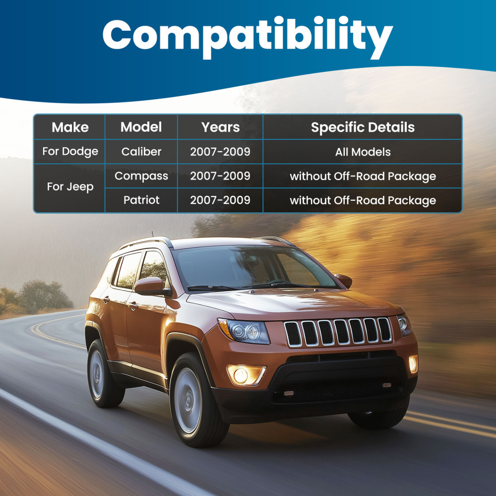 Rear Upper Lower Control Arms Sway Bar for 2007-09 compatible for Dodge Caliber Patriot Compass