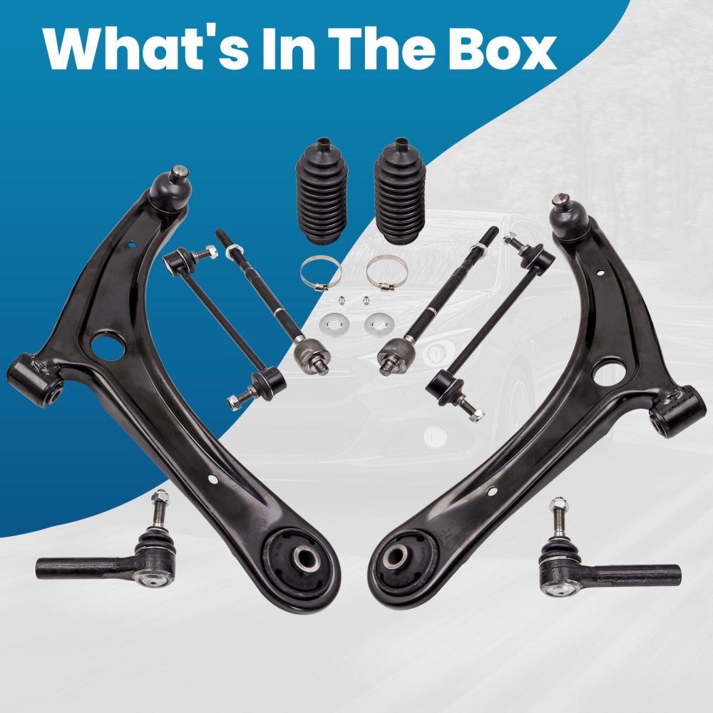 10x Front Lower Control Arm Sway Bar Tie Rod for 2007-2017 compatible for Jeep Compass Patriot