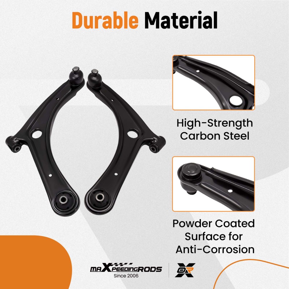 Compatible for Dodge Caliber 2007 - 2012 ADI 10pc Front Lower Control Arm Sway Bar Kit suspension arms