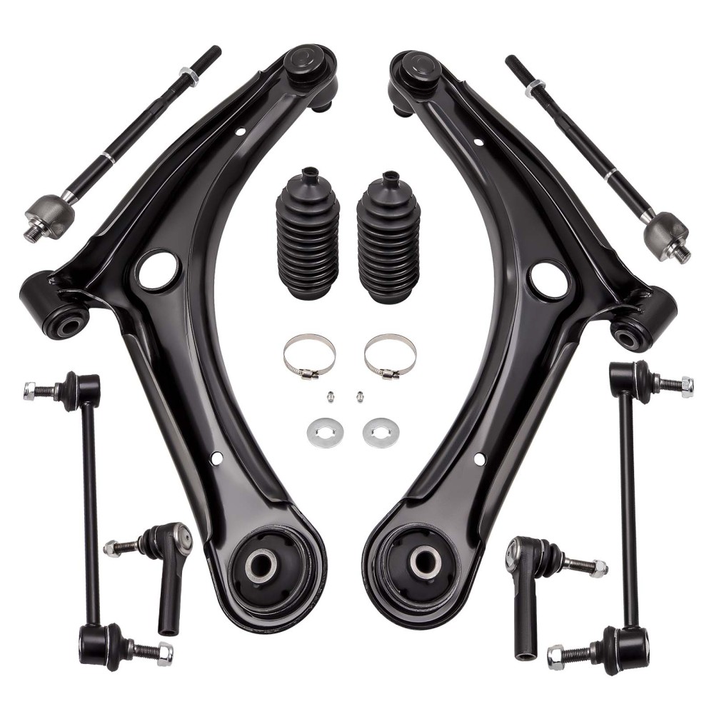 Compatible for Dodge Caliber 2007 - 2012 ADI 10pc Front Lower Control Arm Sway Bar Kit suspension arms