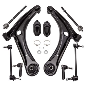 Compatible for Dodge Caliber 2007 - 2012 ADI 10pc Front Lower Control Arm Sway Bar Kit suspension arms