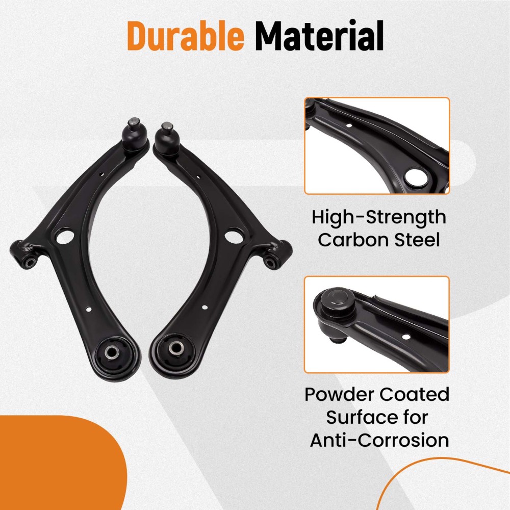 Compatible for Dodge Caliber 2007 - 2012 ADI 10pc Front Lower Control Arm Sway Bar Kit suspension arms