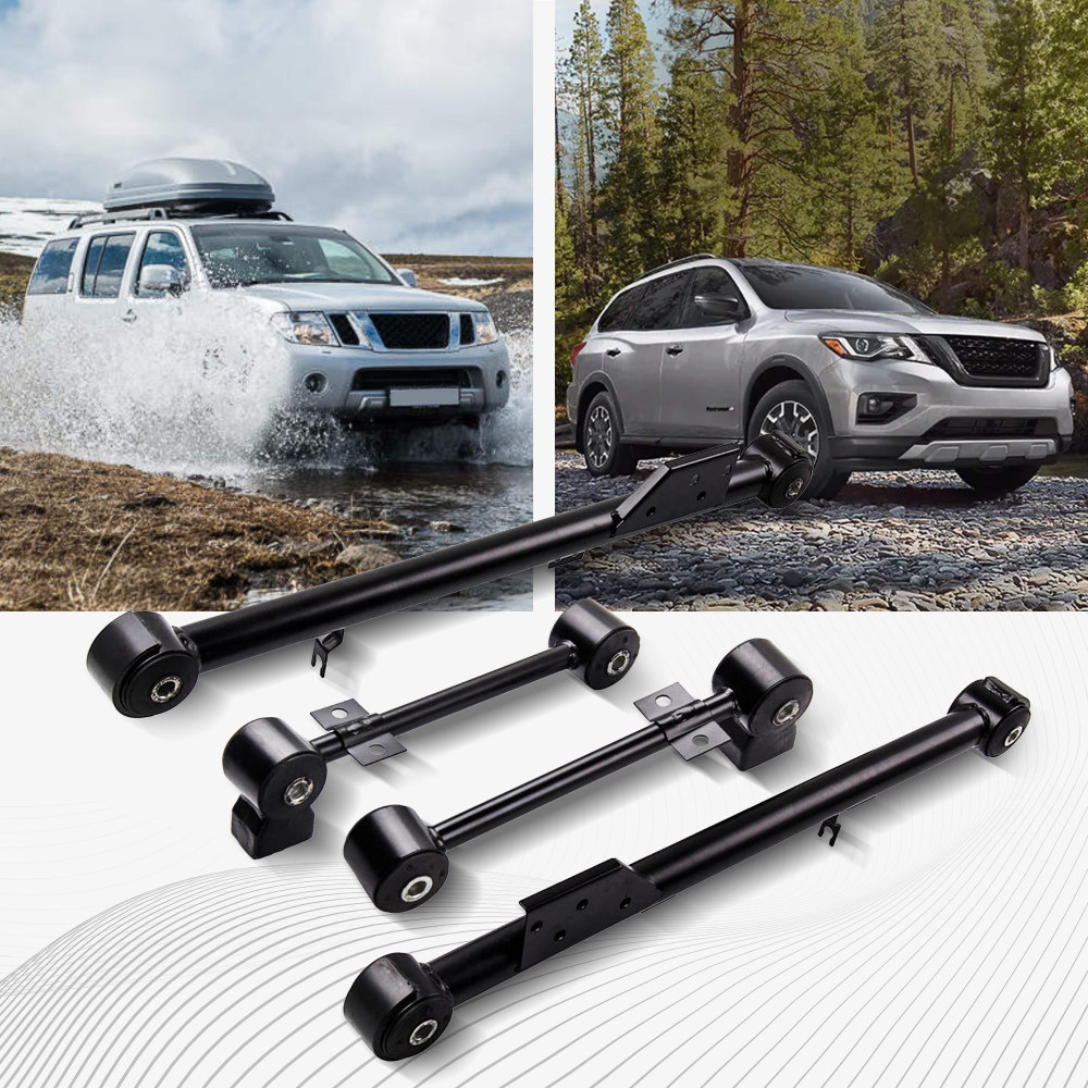 Compatible for Nissan Pathfinder QX4 551102W110 Trailing Control Arm Rear Upper and Lower Kit 