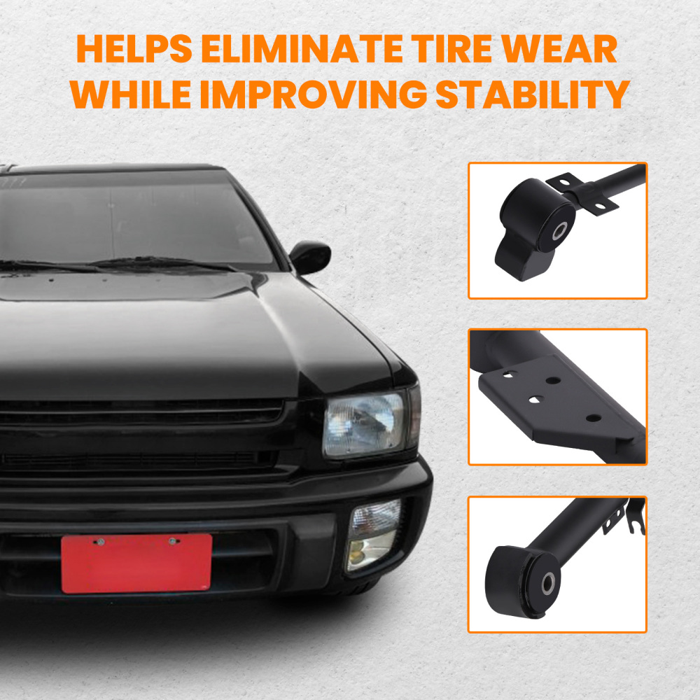 Compatible for Nissan Pathfinder QX4 551102W110 Trailing Control Arm Rear Upper and Lower Kit 