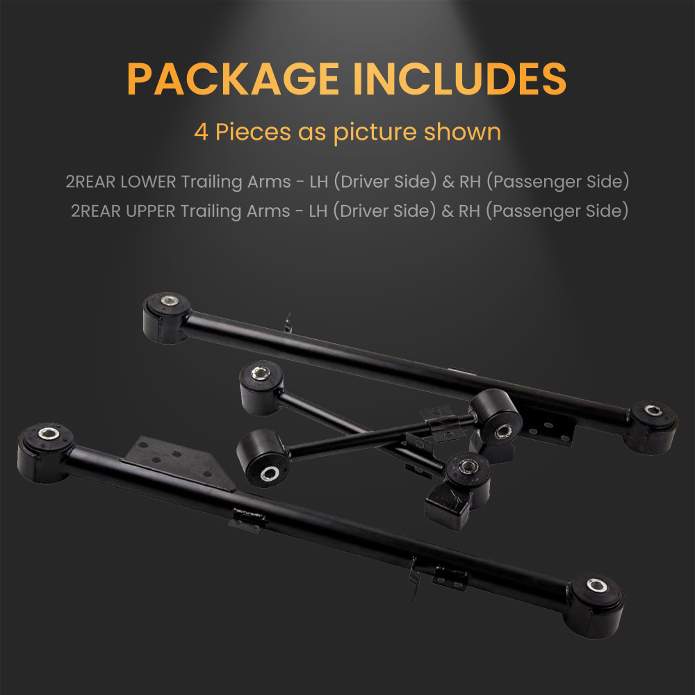 Compatible for Nissan Pathfinder QX4 551102W110 Trailing Control Arm Rear Upper and Lower Kit 