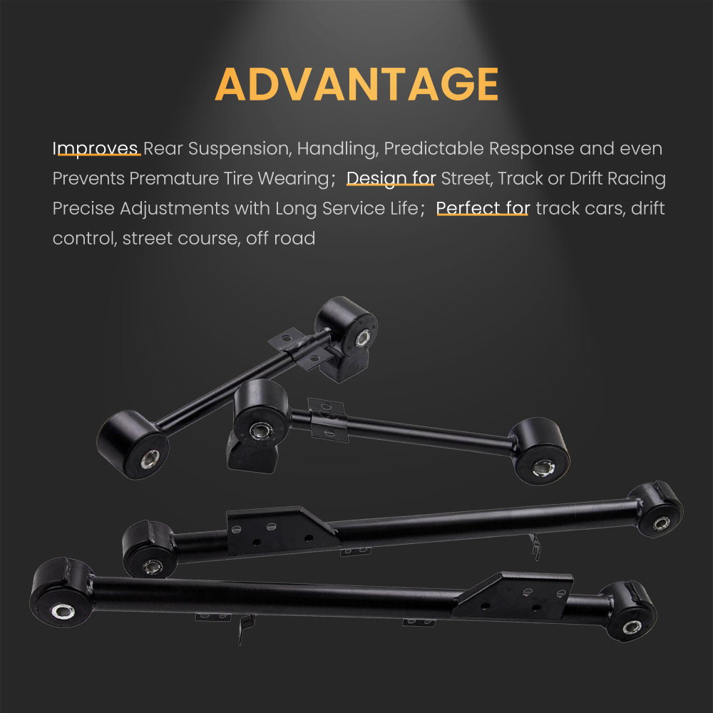 Compatible for Nissan Pathfinder QX4 551102W110 Trailing Control Arm Rear Upper and Lower Kit 