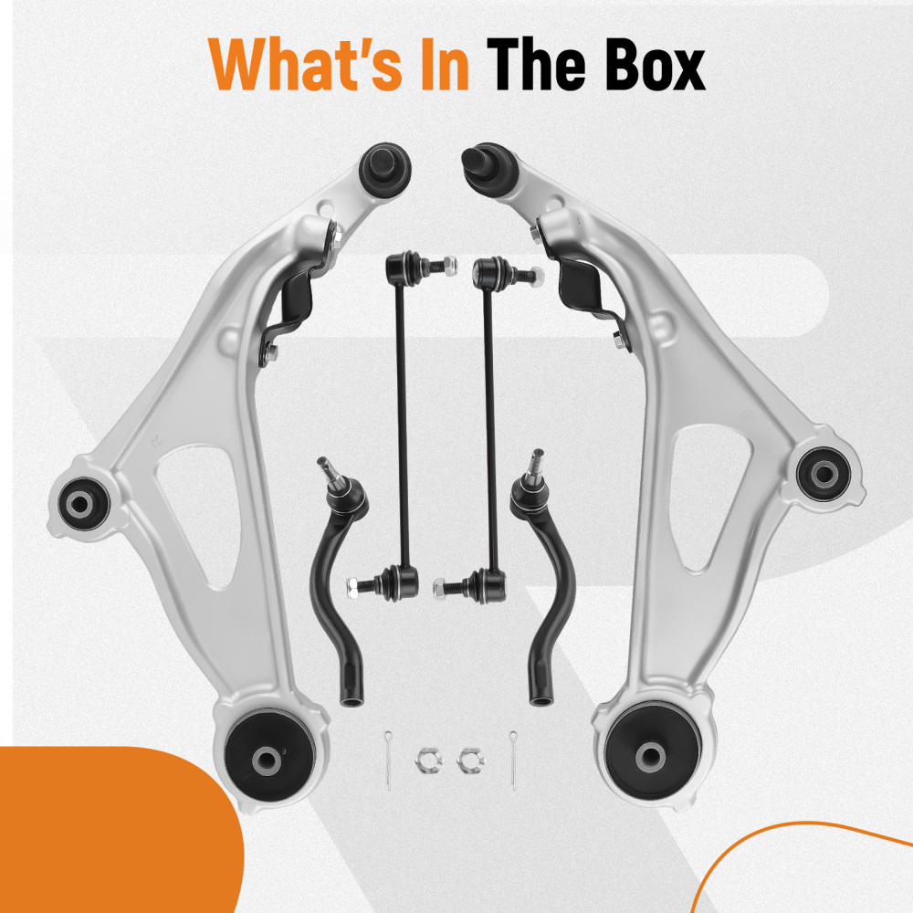 Front Lower Control Arm Tie Rod Sway Bar For 2013-2019 compatible for Nissan Pathfinder QX60