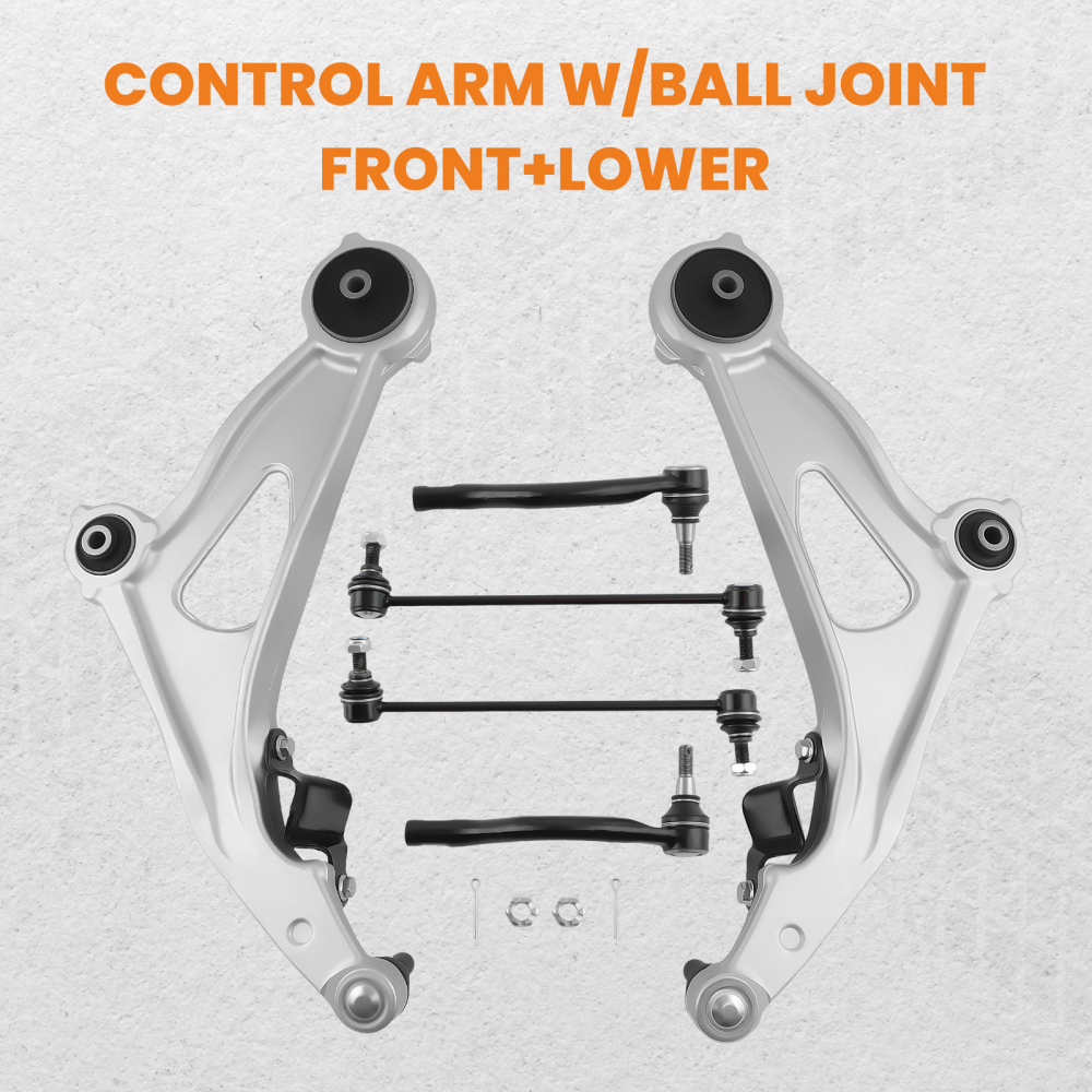 Front Lower Control Arm Tie Rod Sway Bar For 2013-2019 compatible for Nissan Pathfinder QX60