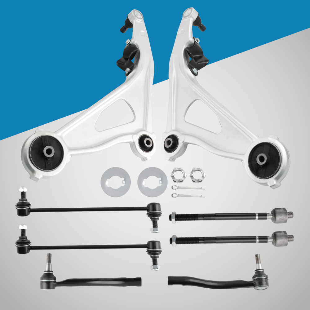 Front Lower Control Arms Sway Bars Tie Rods compatible for Nissan Pathfinder 2013-2020 8pcs