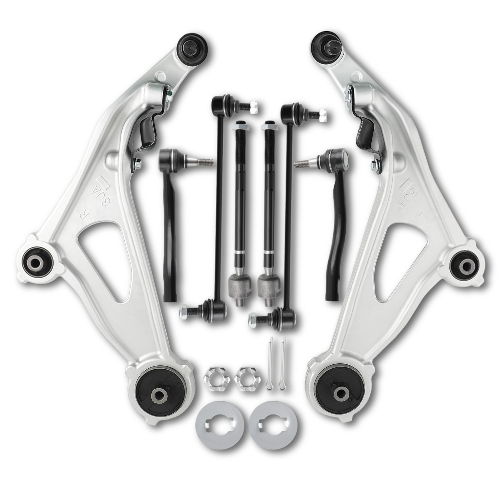 Front Lower Control Arms Sway Bars Tie Rods compatible for Nissan Pathfinder 2013-2020 8pcs
