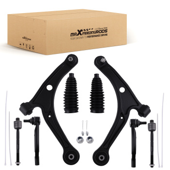 8x Front Lower Control Arms Tie Rods for 2003-2008 compatible for Honda Pilot 01-06 compatible for Acura MDX