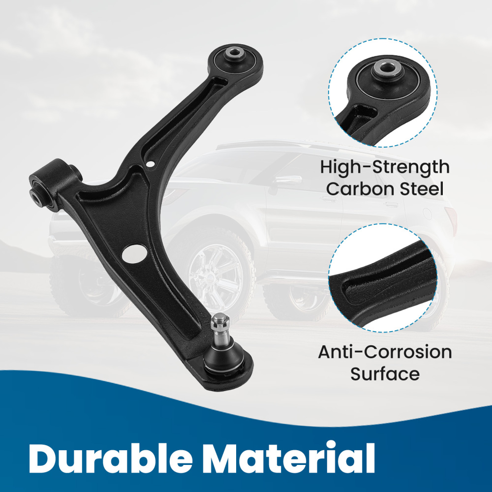 Pair Front Lower Control Arms w/ Ball Joints compatible for Honda Pilot 2003-2008 3.5L