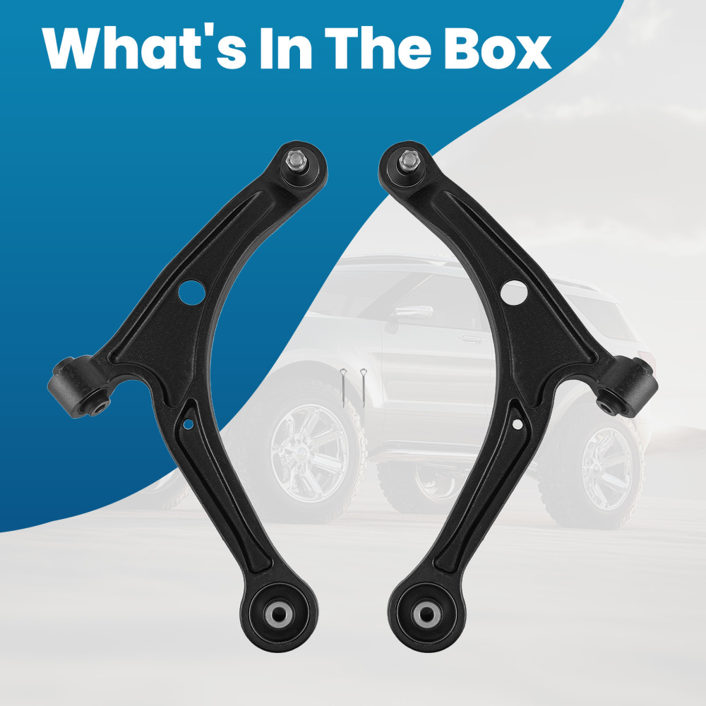 Pair Front Lower Control Arms w/ Ball Joints compatible for Honda Pilot 2003-2008 3.5L