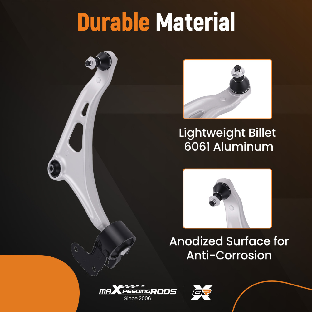 Front Right Lower Control Arm Passenger Side For 2014-2020 compatible for Acura MDX compatible for Honda Pilot