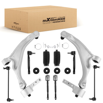 10pcs Front Suspension Lower Control Arms Kit for 2009-2015 compatible for Honda Pilot 3.5L V6