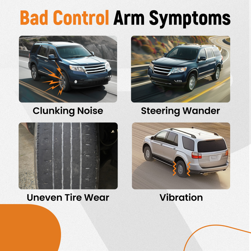 Suepsnion Front Lower Control Arms Sway Bar Tie Rods for 2009-2015 compatible for Honda Pilot