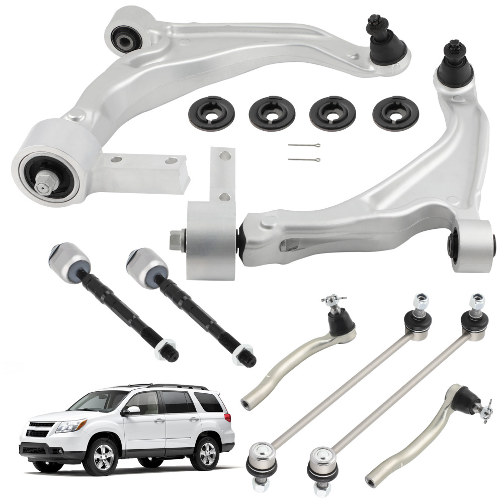 Suepsnion Front Lower Control Arms Sway Bar Tie Rods for 2009-2015 compatible for Honda Pilot