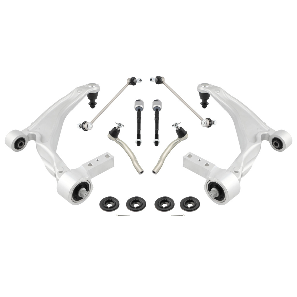 Suepsnion Front Lower Control Arms Sway Bar Tie Rods for 2009-2015 compatible for Honda Pilot