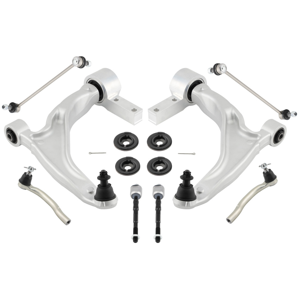 Suepsnion Front Lower Control Arms Sway Bar Tie Rods for 2009-2015 compatible for Honda Pilot