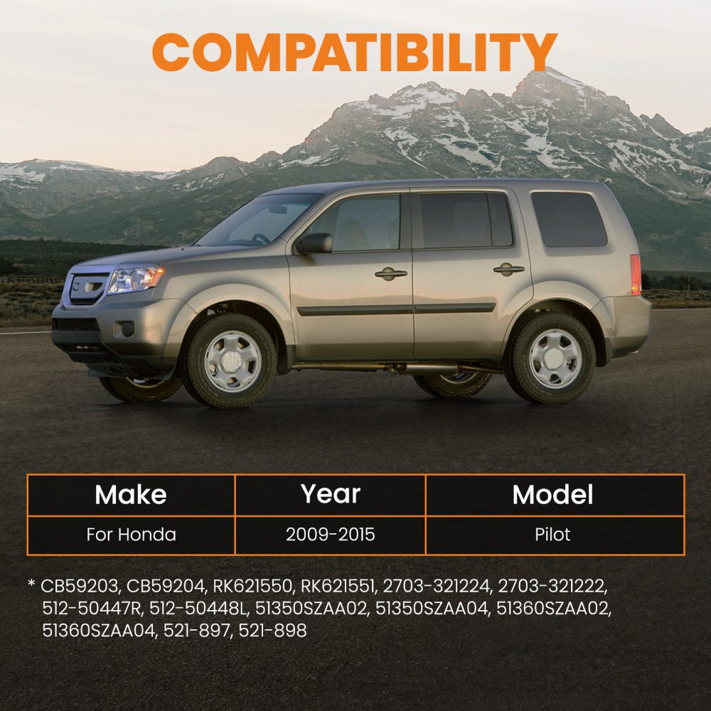 Pair Front Lower Control Arms compatible for Honda Pilot 2009 2010 2011 2012 2013 2014 2015