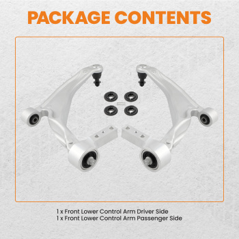 2 Pcs Control Arms Left Right Front Lower w/ Ball Joints compatible for Honda Pilot 2009-2015