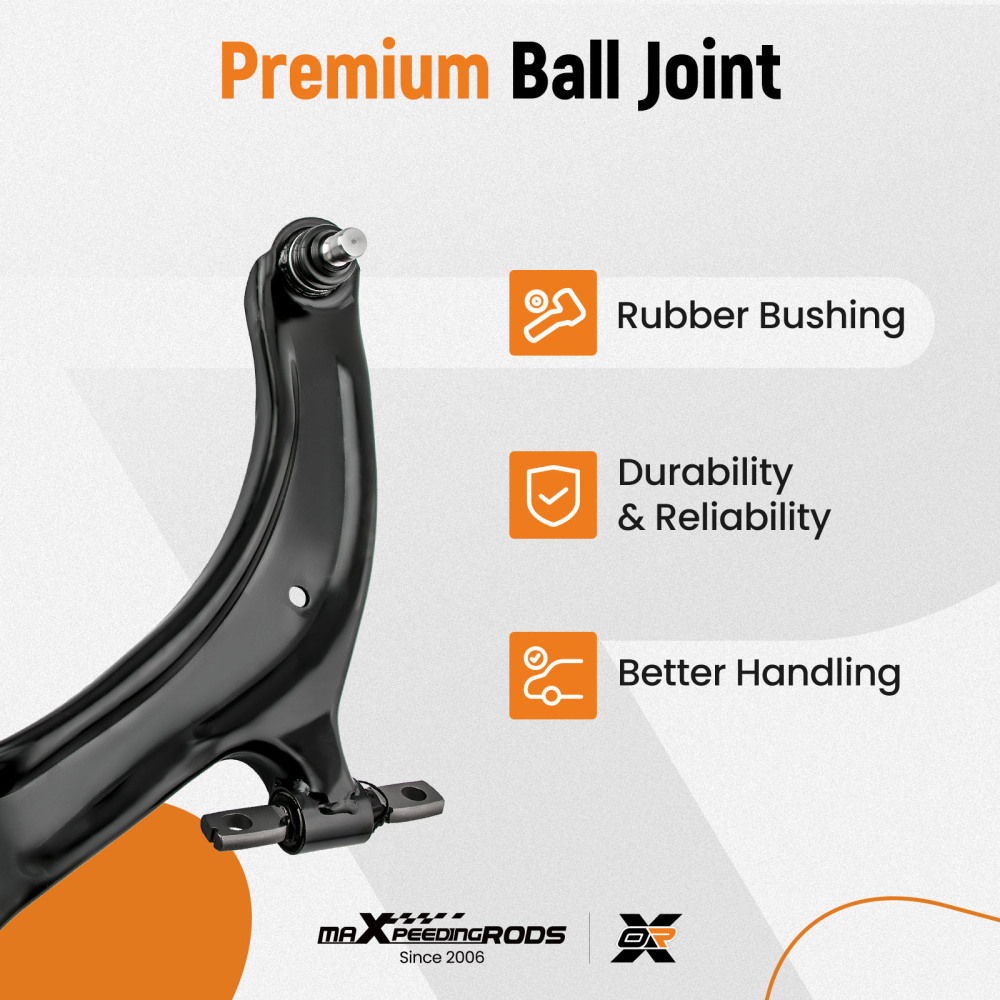 4X WISHBONE ANTERIORE SINISTRO+DESTRO compatibile per NISSAN QASHQAI +2 I X-TRAIL KOLEOS I