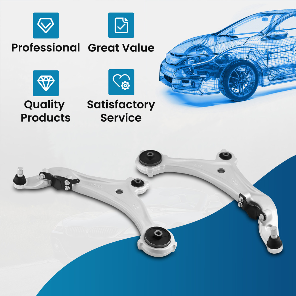 Front Lower Control Arm and Ball Joint Assembly Pair LH and RH compatible for Nissan Quest 2011